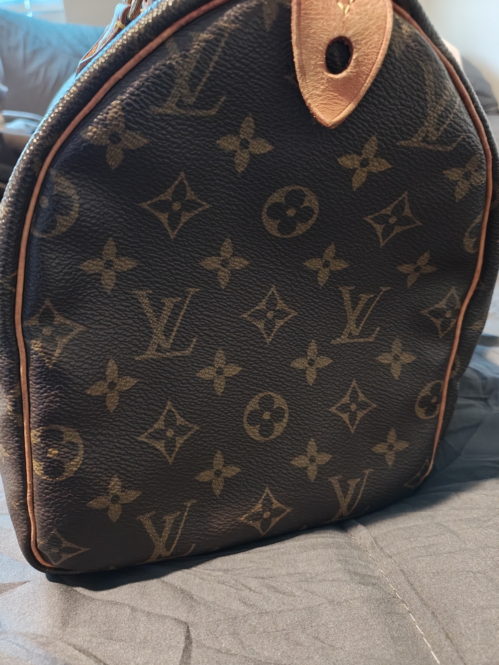 Louis Vuitton Brown Monogram Canvas Top-Handle Bag - Picture 9 of 12